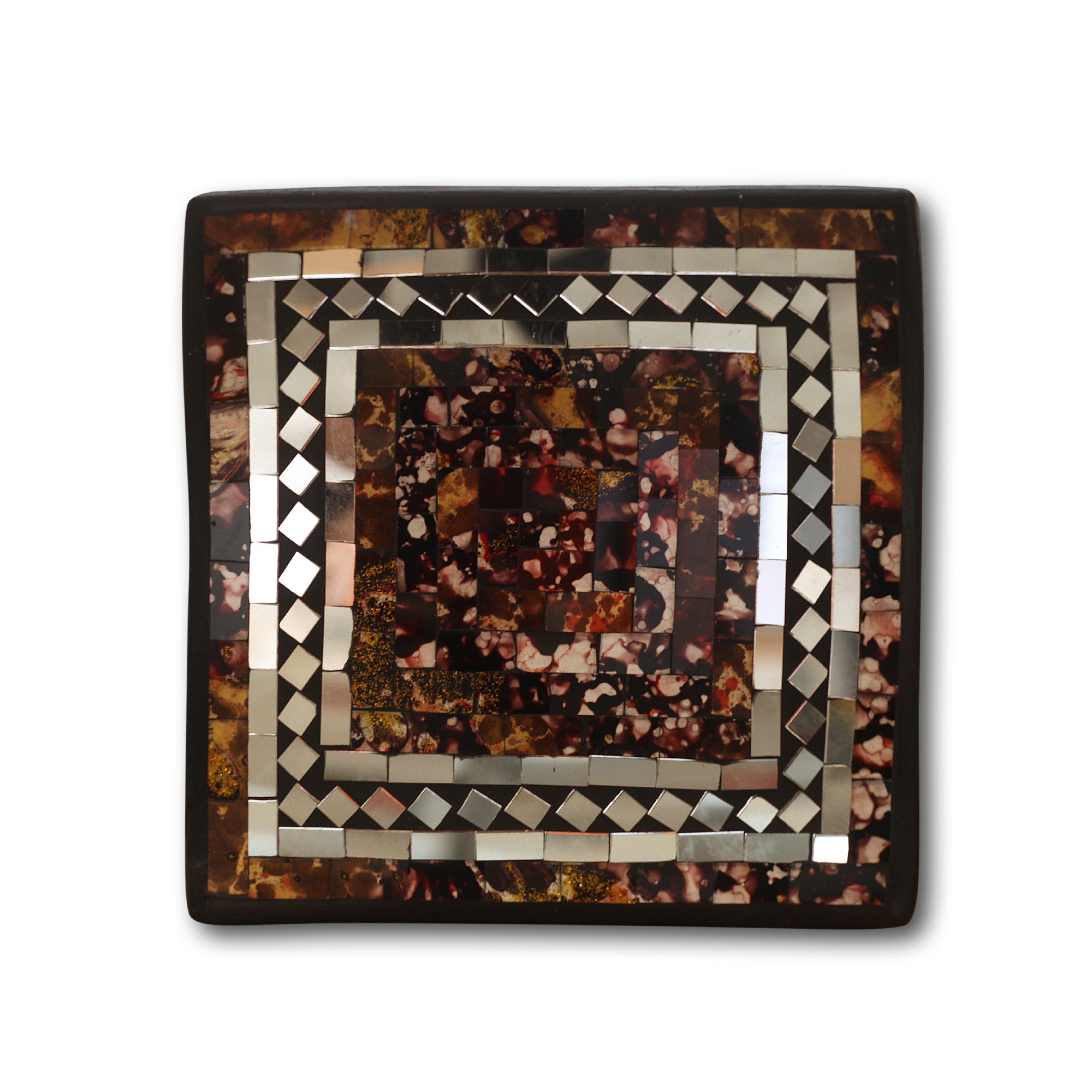 3er-Set Mosaikteller 'Brownie' von fischer's lagerhaus