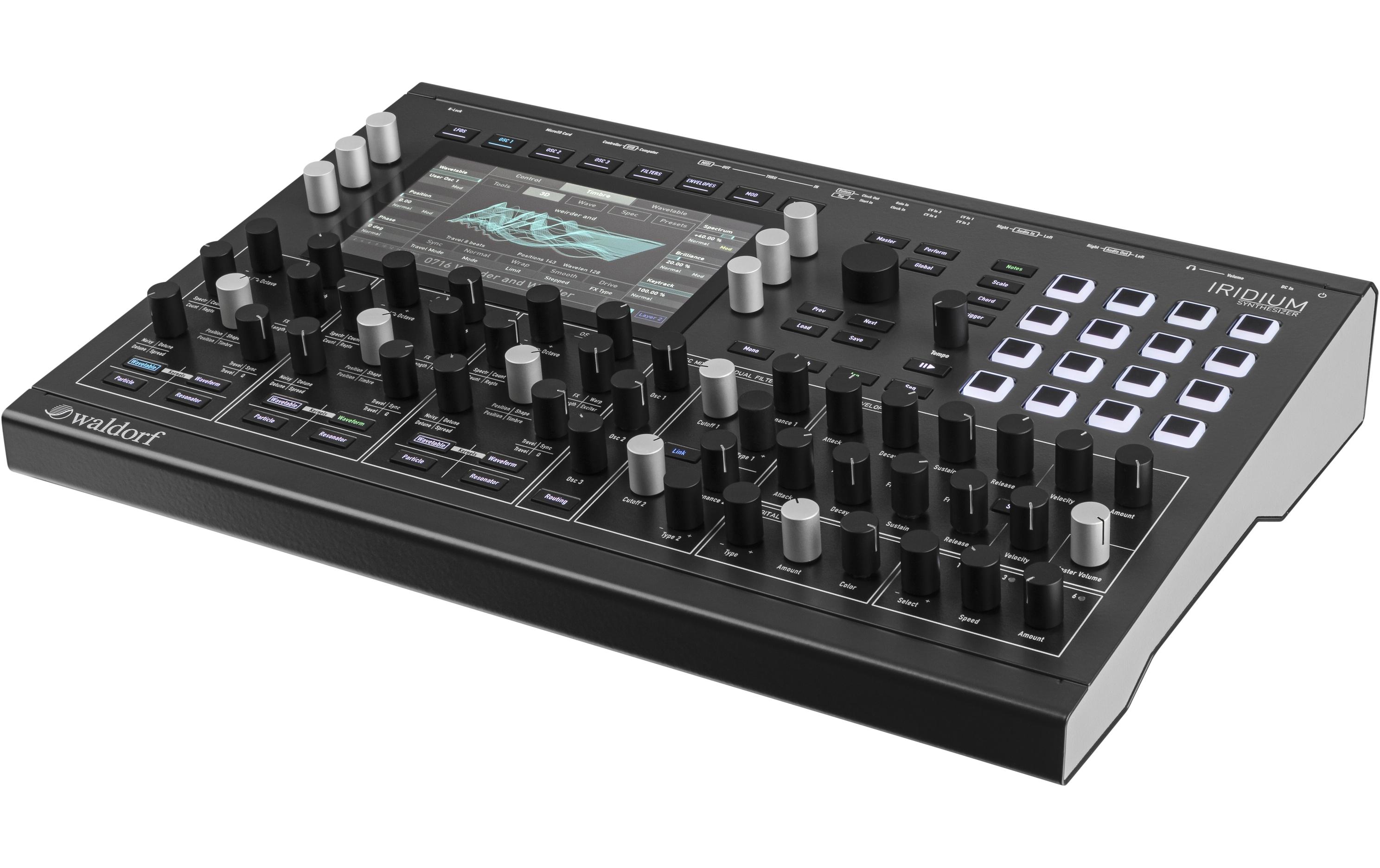 Synthesizer Iridium<br>Synthesizer-Engine und alle Synthese-Elemente von Quantum in einem Rack-kompatiblen Format