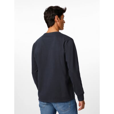 Herren-Henley-Shirt, Dunkelblau