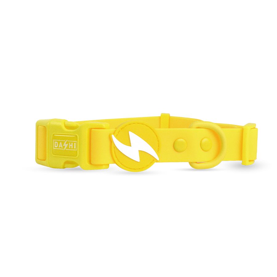 Coleira para cães Dashi Colorflex amarela em TPU