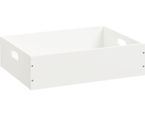 Houten opbergdoos, wit, 13,2 l