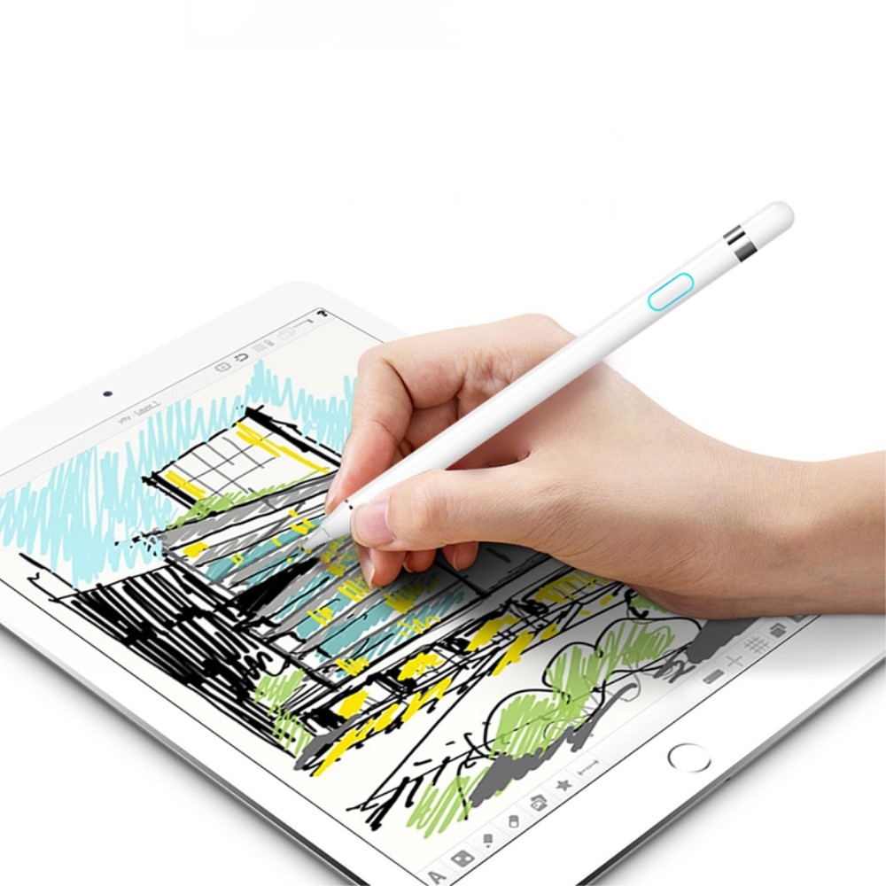 Active Aluminium Stylus Touch Pen mit extra feiner Spitze (IOS / Android) - Schwarz
