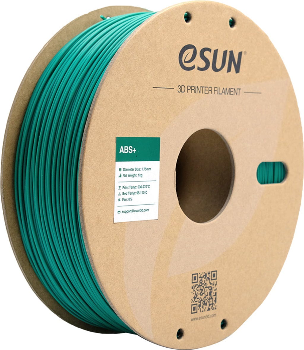 eSUN  ABS+ Green, 1,75 mm / 1000 g    ABS Filament mit verbesserten mechanischen Eigenschaften