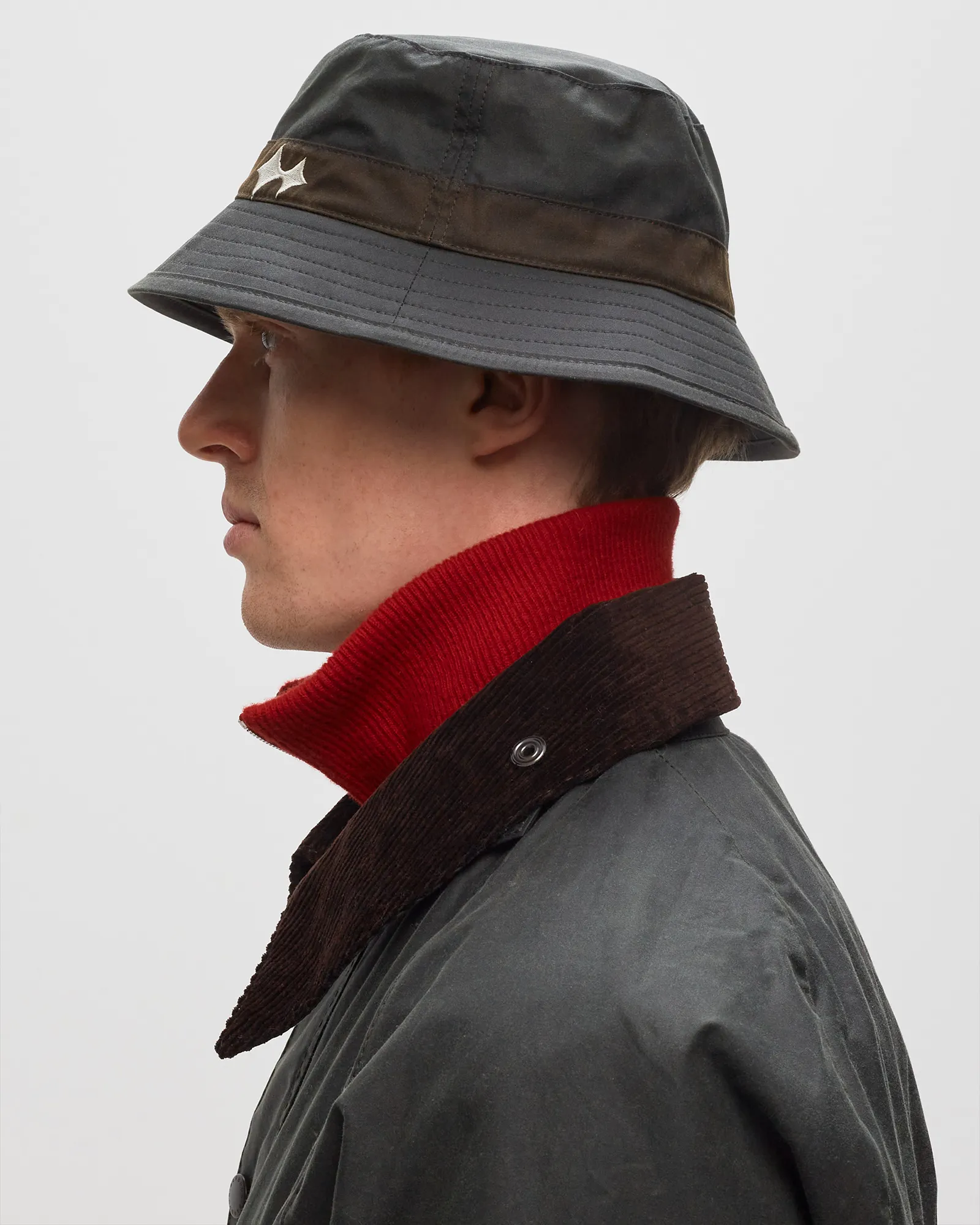 Barbour Barbour X BSTN Brand Bucket Hat