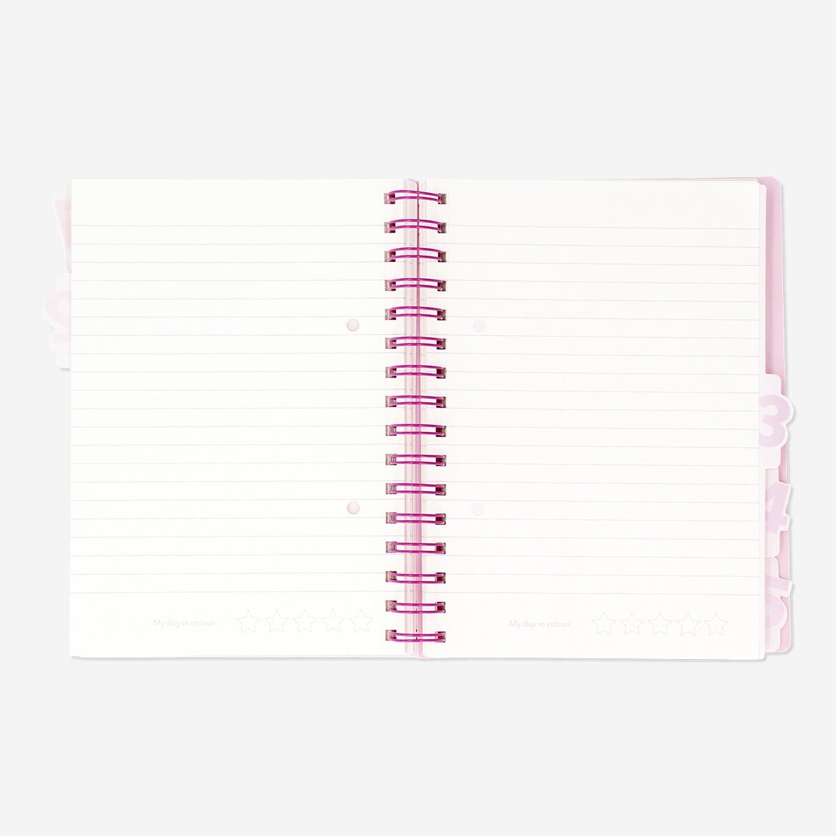 Notesbog med indeksfaner. A5