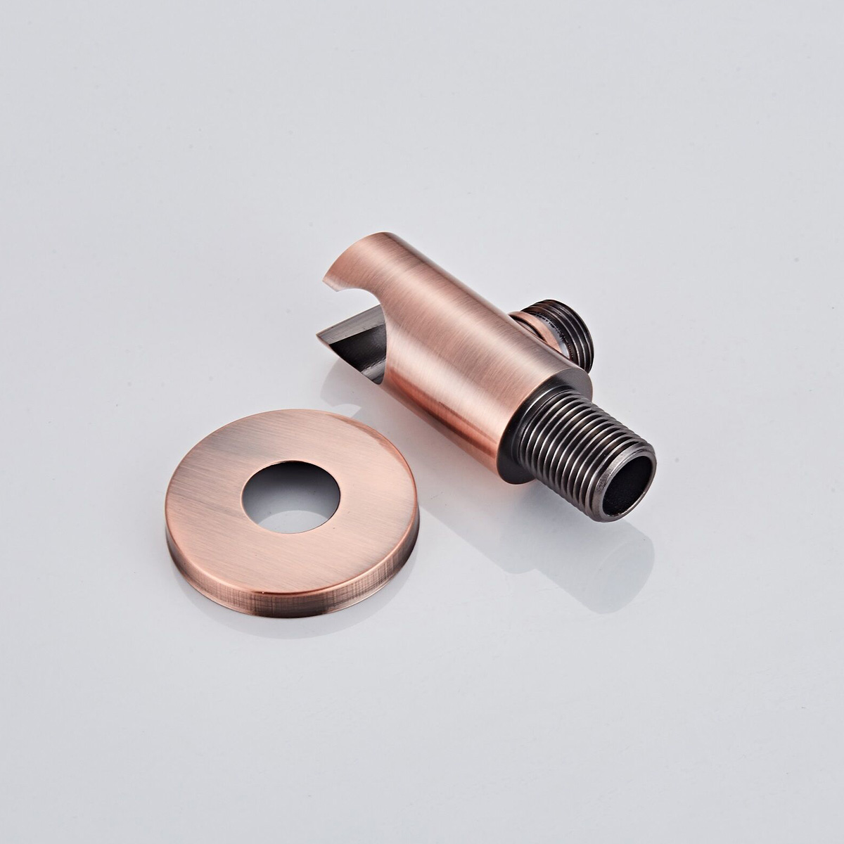 Saniclear Copper inbouw badkraan met vrijstaande uitloop geborsteld koper