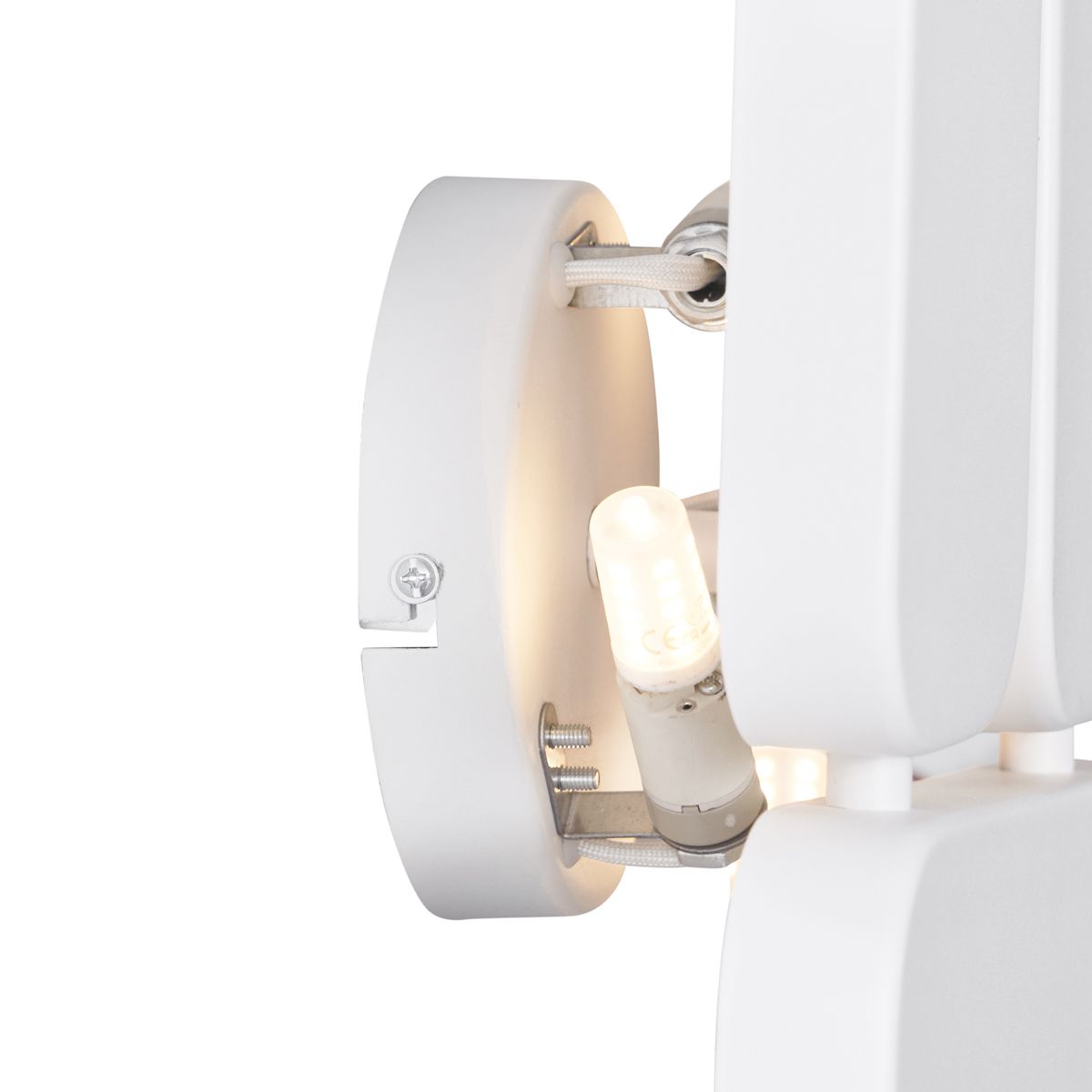 Design wandlamp wit 3-lichts - Planes