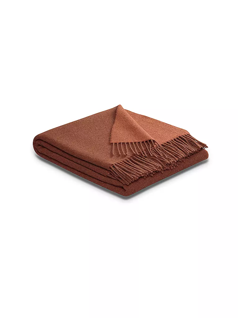 BIEDERLACK Tagesdecke - Plaid 130x170cm Rost / Terracotta kupfer