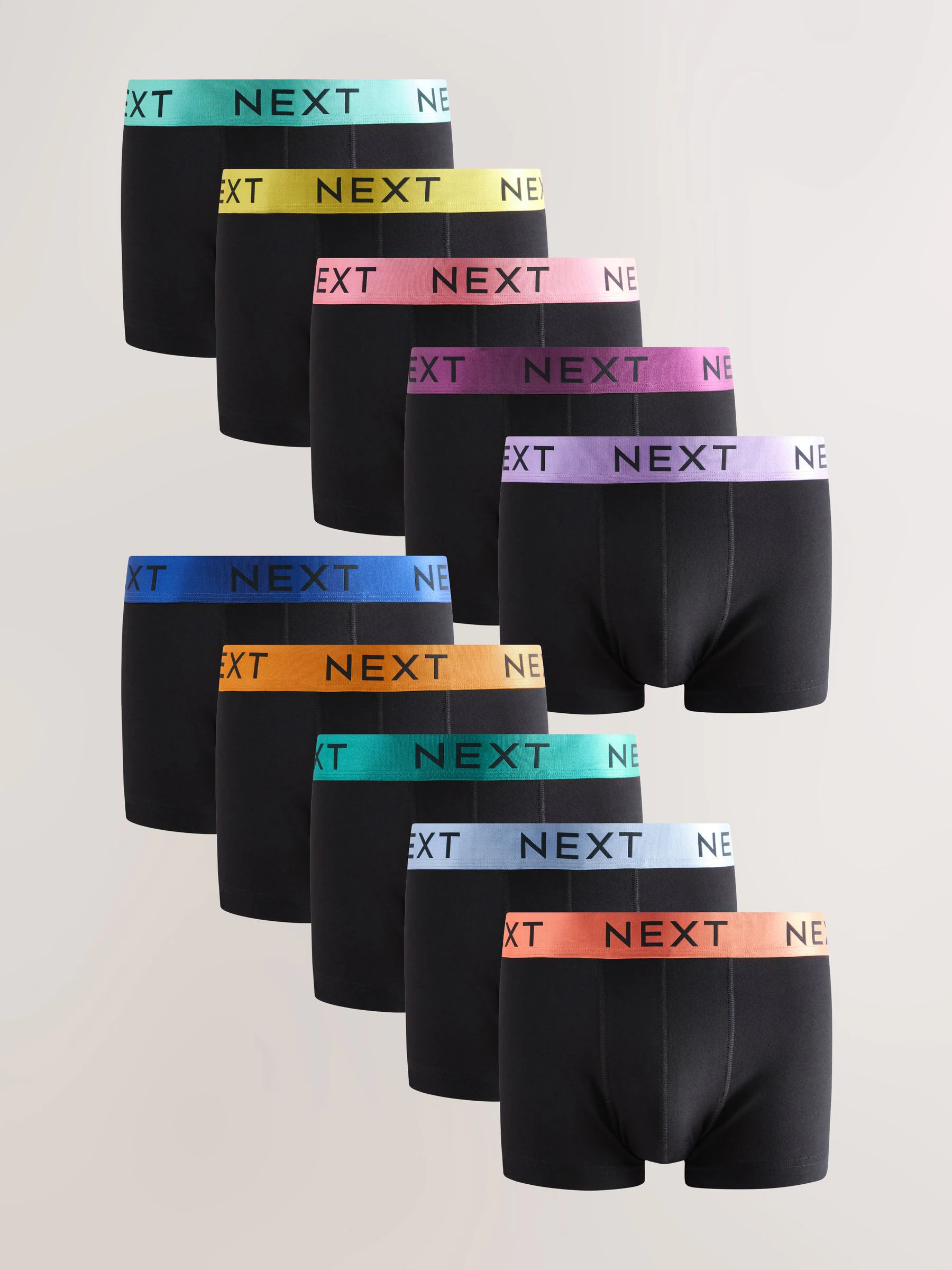 Zwarte glanzende taillebanden - Hipster boxers van katoenrijke mix