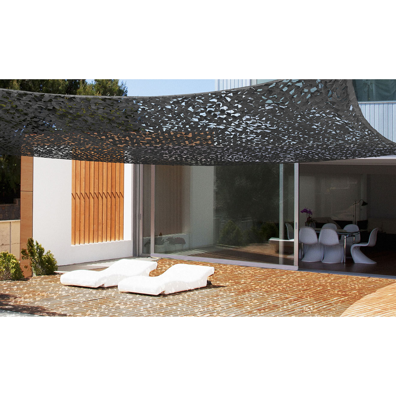 Pratik Garden Ombrière  grise - 5x5m