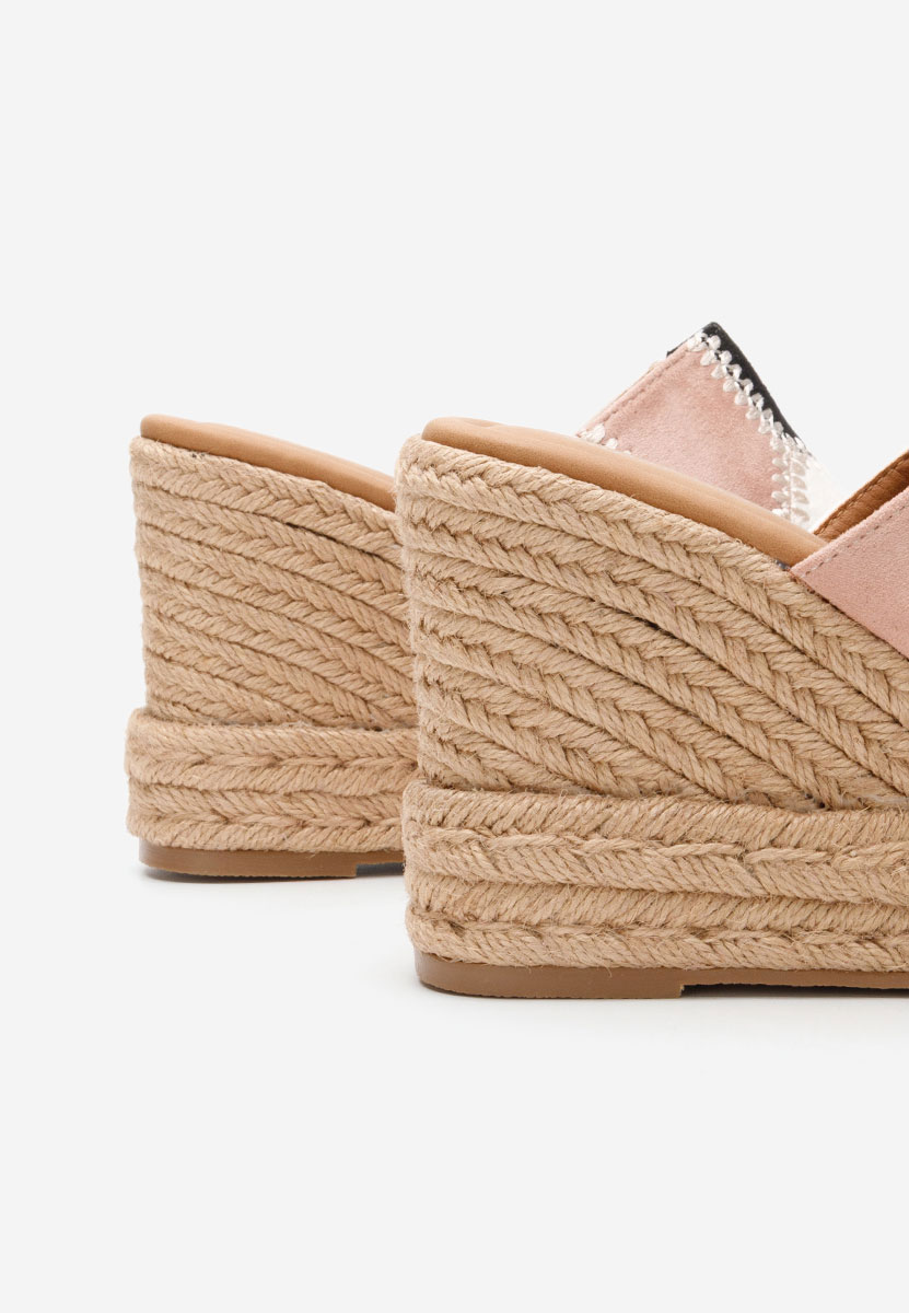 Mules compensées femme multicolores Teilor