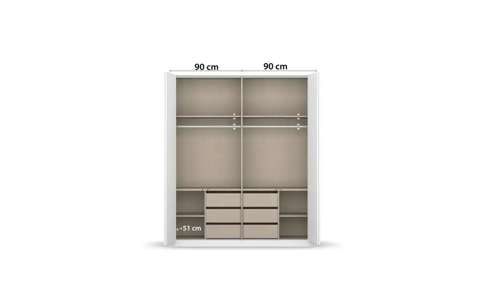 Falttürenschrank 181 cm 4 Stück
