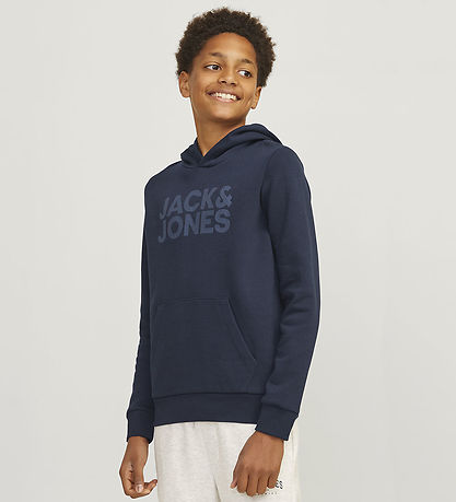 Jack & Jones Kapuzenpullover - JjeCorp Noos - Navy Blazer/Jr/Lar
