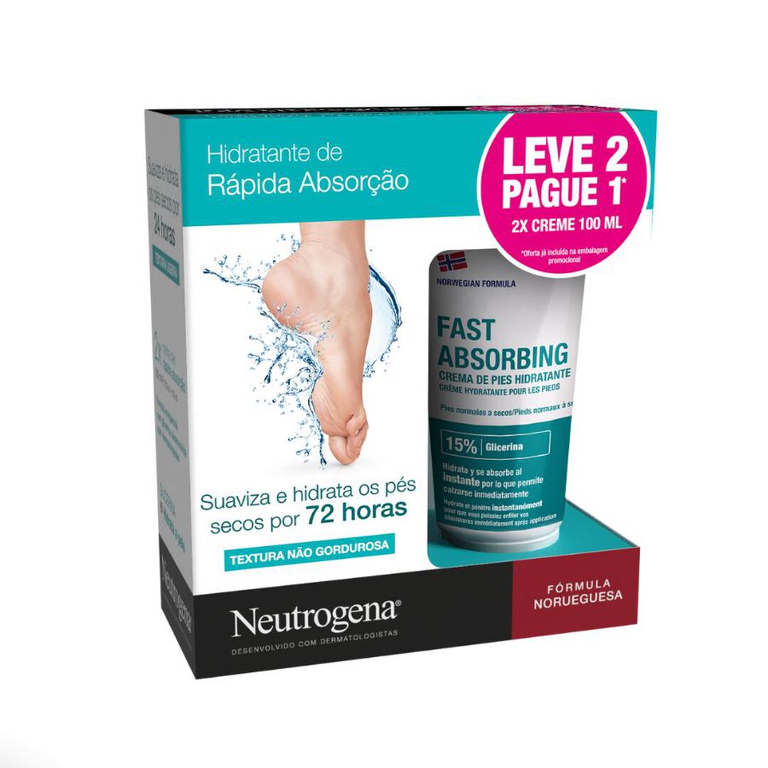 NEUTROGENA  Promo Pack Creme Pés Rápida Absorção - 200ml