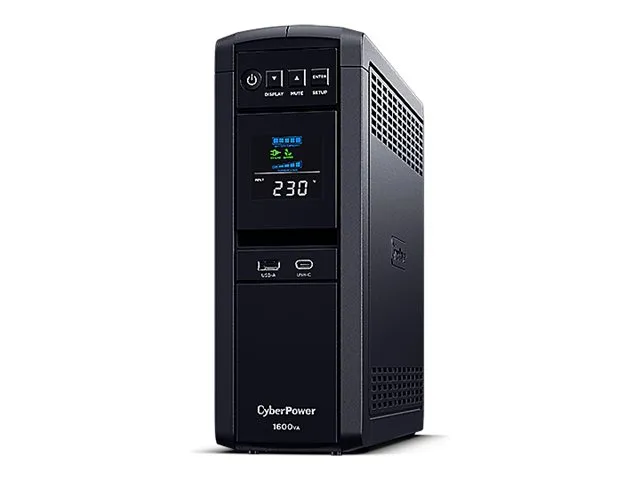 CyberPower - UPS - AC 220/230/240 V - 1000 Watt - 1600 VA - 1 x batteri - Blysyre - USB, RS-232 - output-stikforbindelser: 6