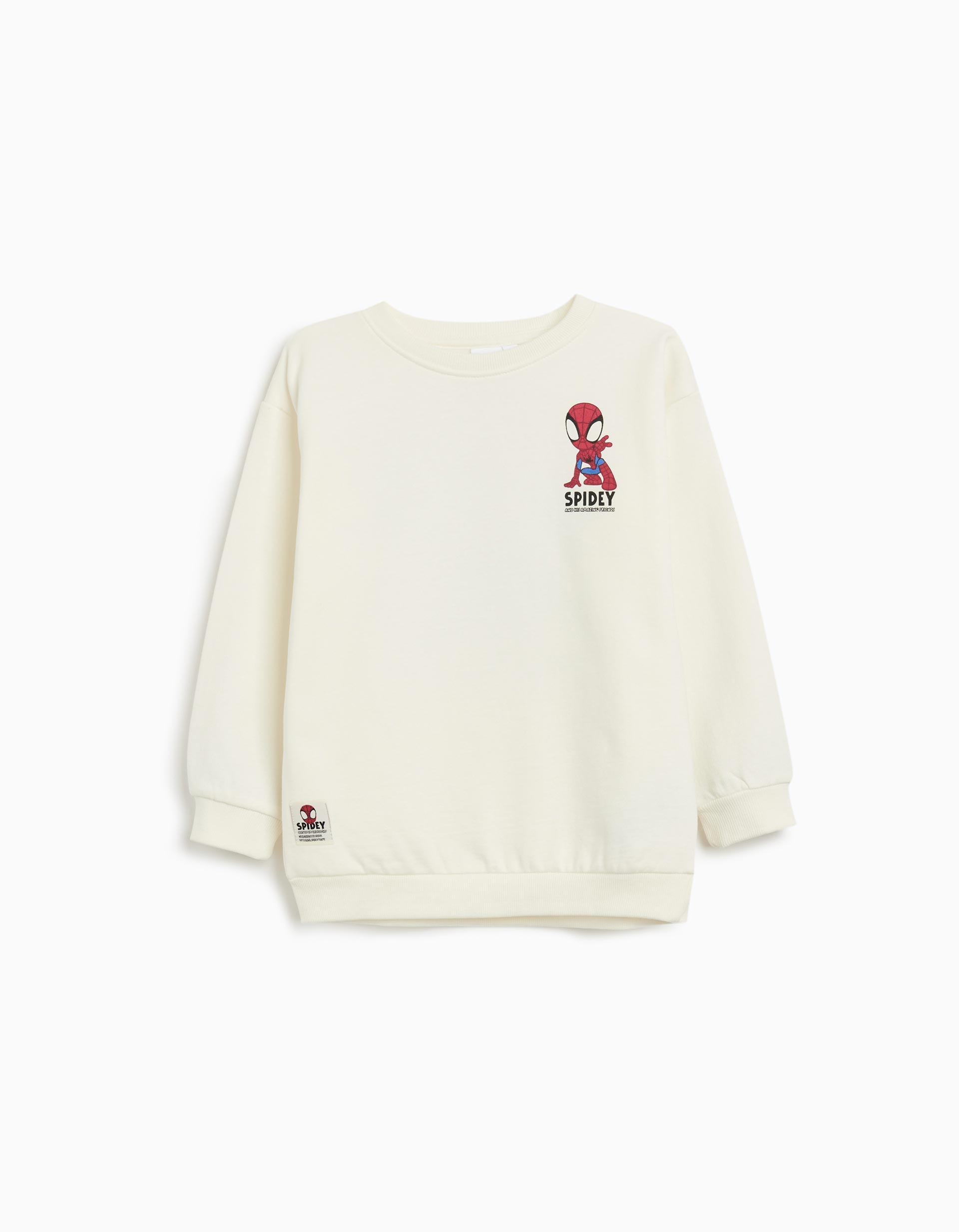 Sweatshirt de Felpa 'Spider-Man', Menino, Branco