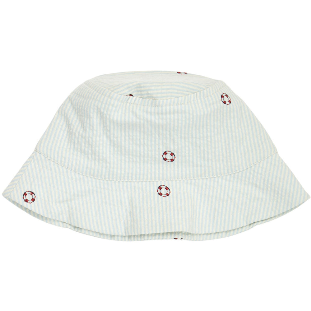 Køb Müsli Tofu/ Ocean/ Mineral Red Seersucker Stripe Spand Hue Baby