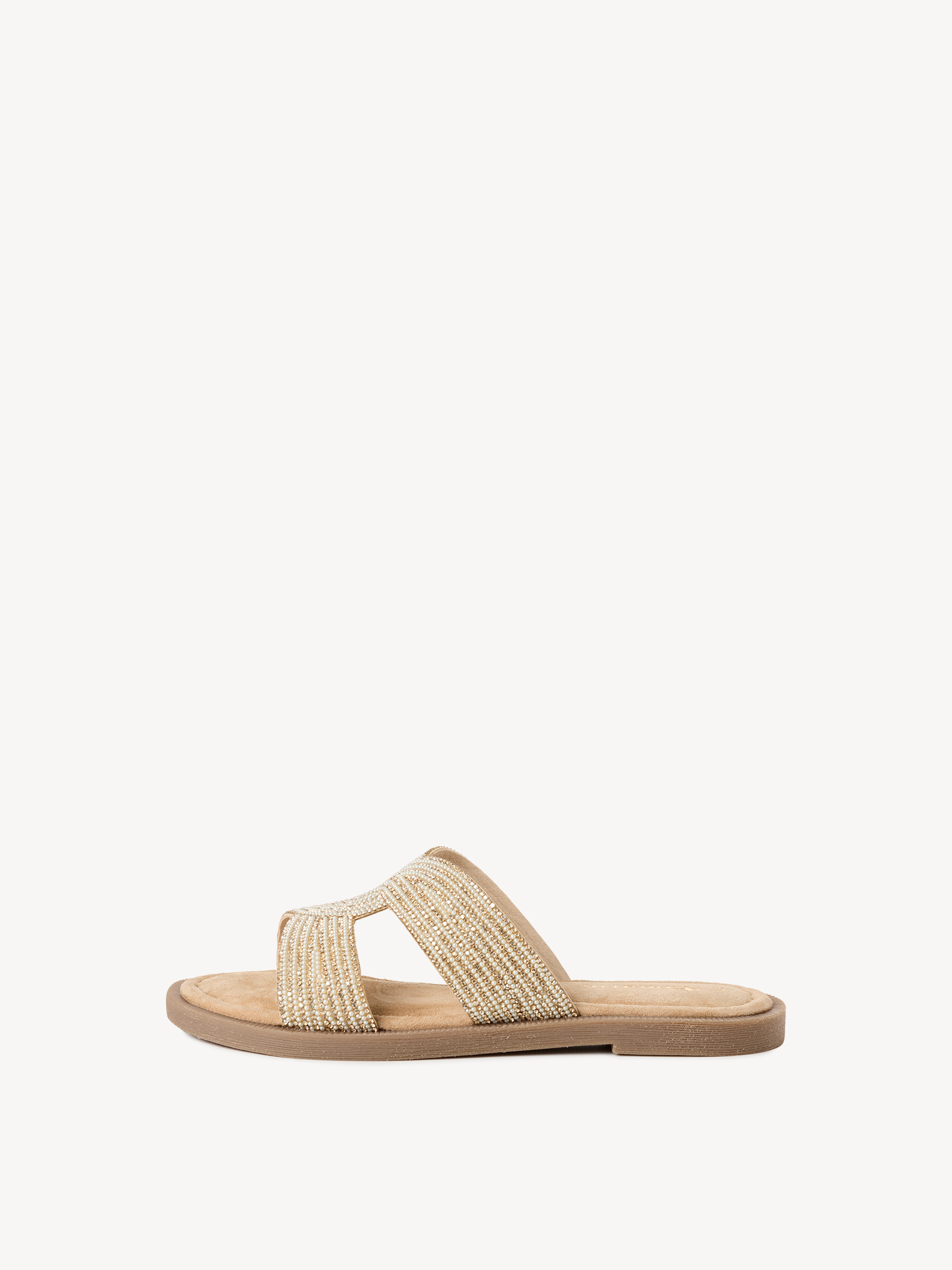 Leren Slipper - beige
