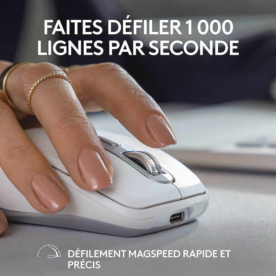 Logitech MX Anywhere 3S - Gris pâle