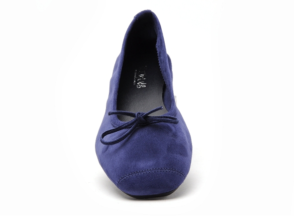 Reqins ballerines femme harmonie cuir velours bleu