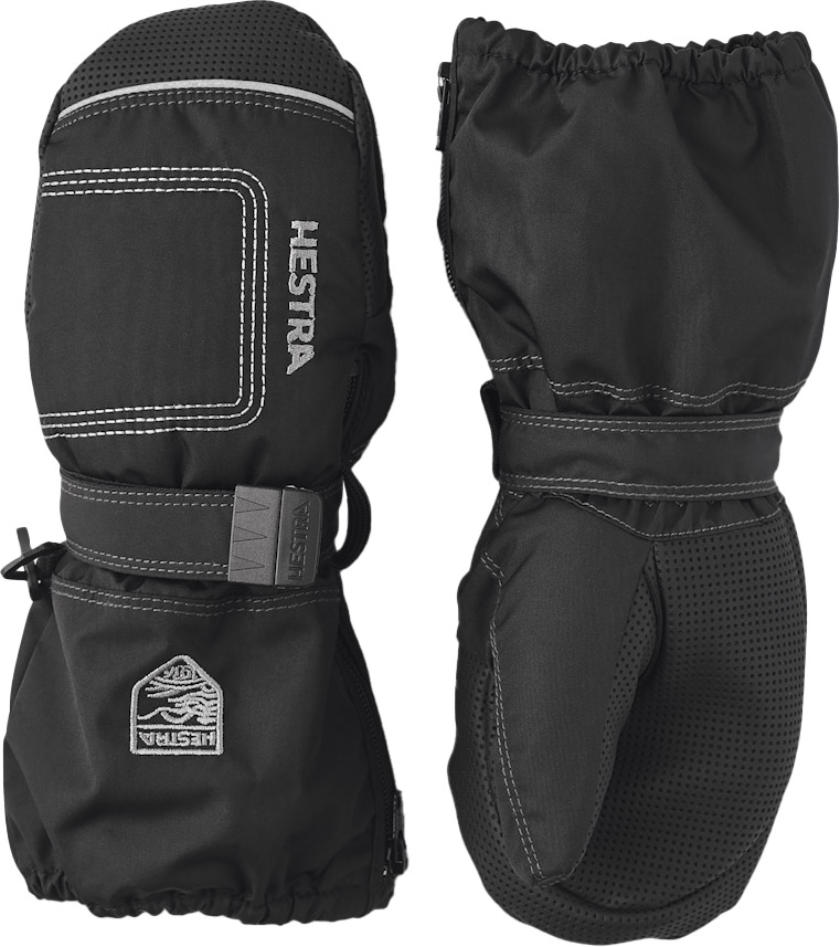 Baby Zip Long Mitt Black/Black