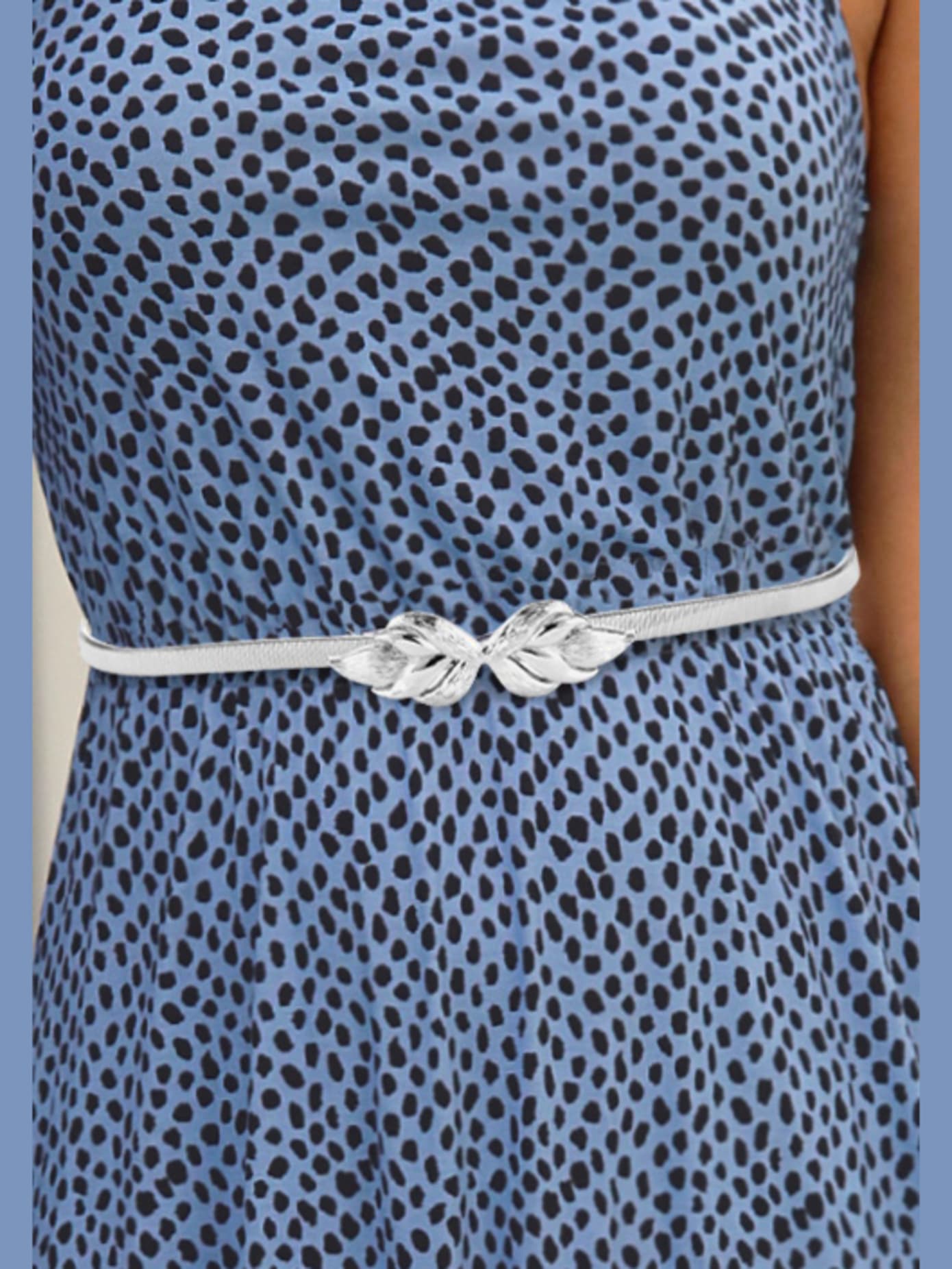 Ceinture décorative et extensible avec boucle plume tendance