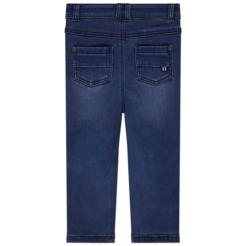 Jean en denim avec print embossed voilier pour bébé garçon - Bleu moyen