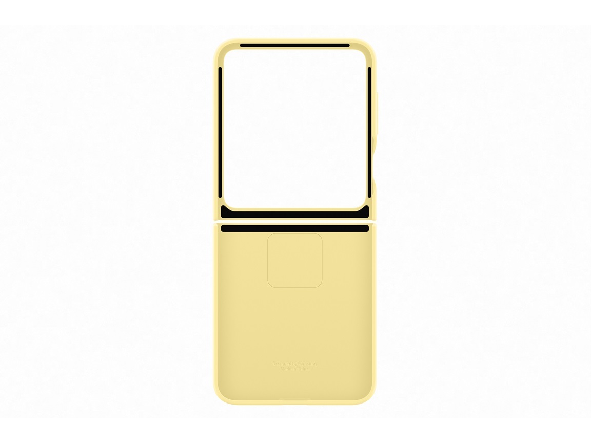 CAPA SILICONE SAMSUNG C ANEL GALAXY Z FLIP6 AMARELO