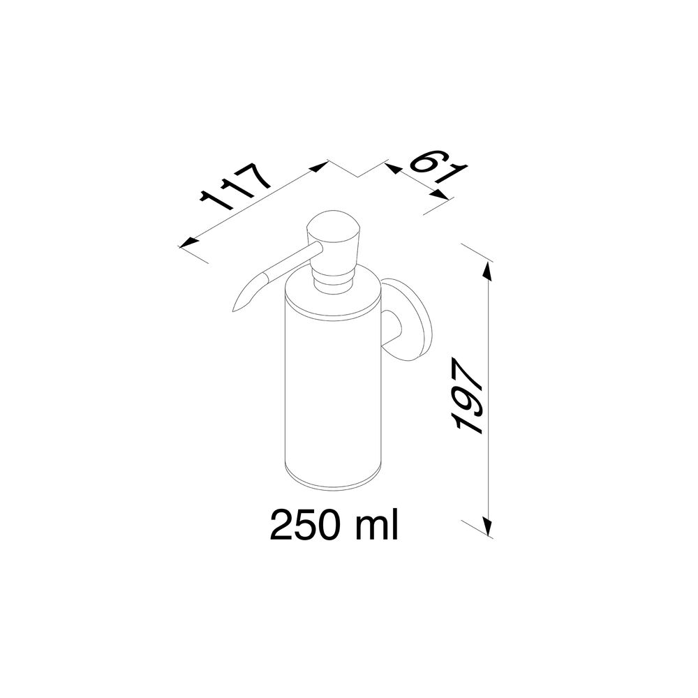 Geesa Nemox zeepdispenser 250 ml chroom