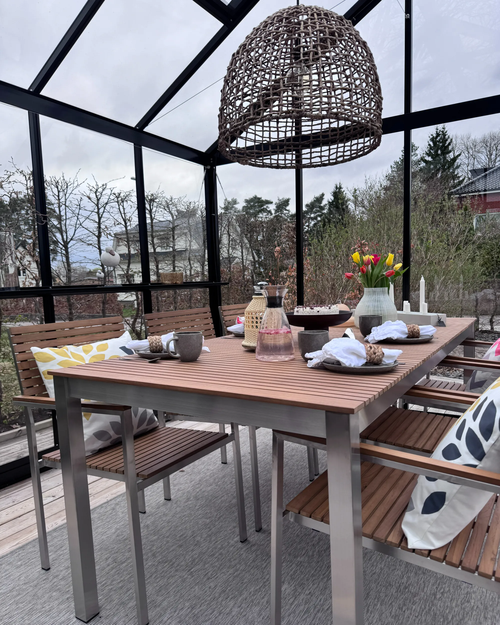 Tuinset 6-zits VIAREGGIO Gecertificeerd teakhout Bruin