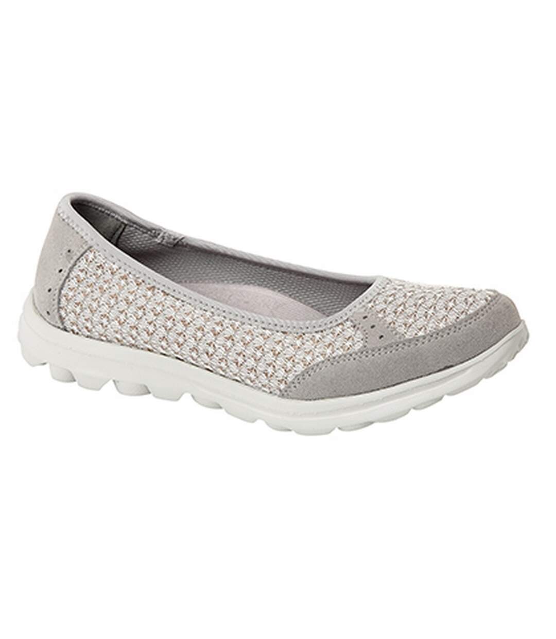 Boulevard - Chaussures ouvertes à mémoire de forme - Femme (Gris) - UTDF1338
