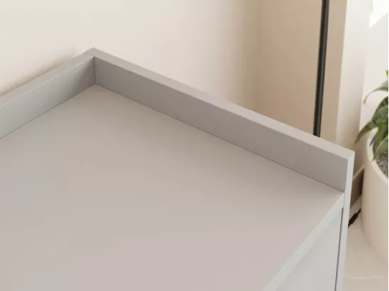 Commode Comfivo Etmore 101, Gris, Avec tiroirs, 80x130x40cm