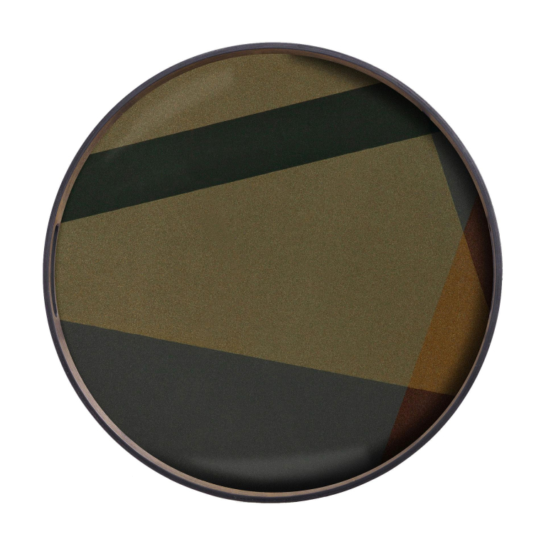 Ethnicraft Angle dienblad slate Ø48