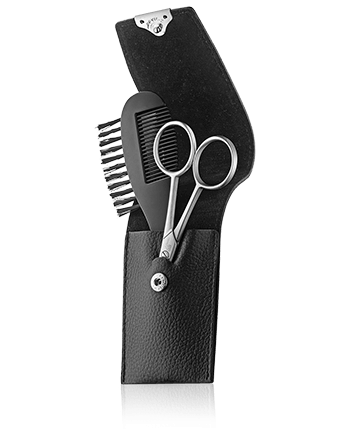 Erbe Solingen Herenscharen Bartpflege-Etui mit Schere und Kamm 2-teilig