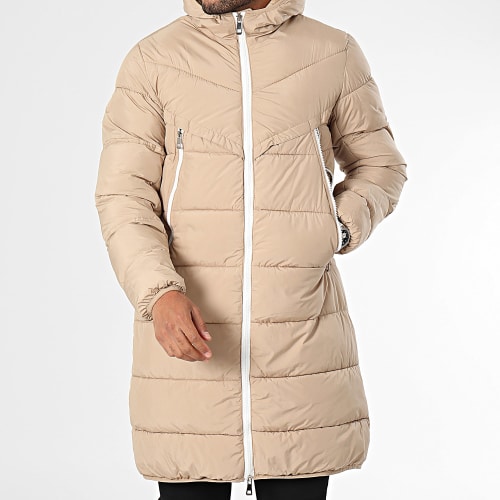 Doudoune Capuche Beige