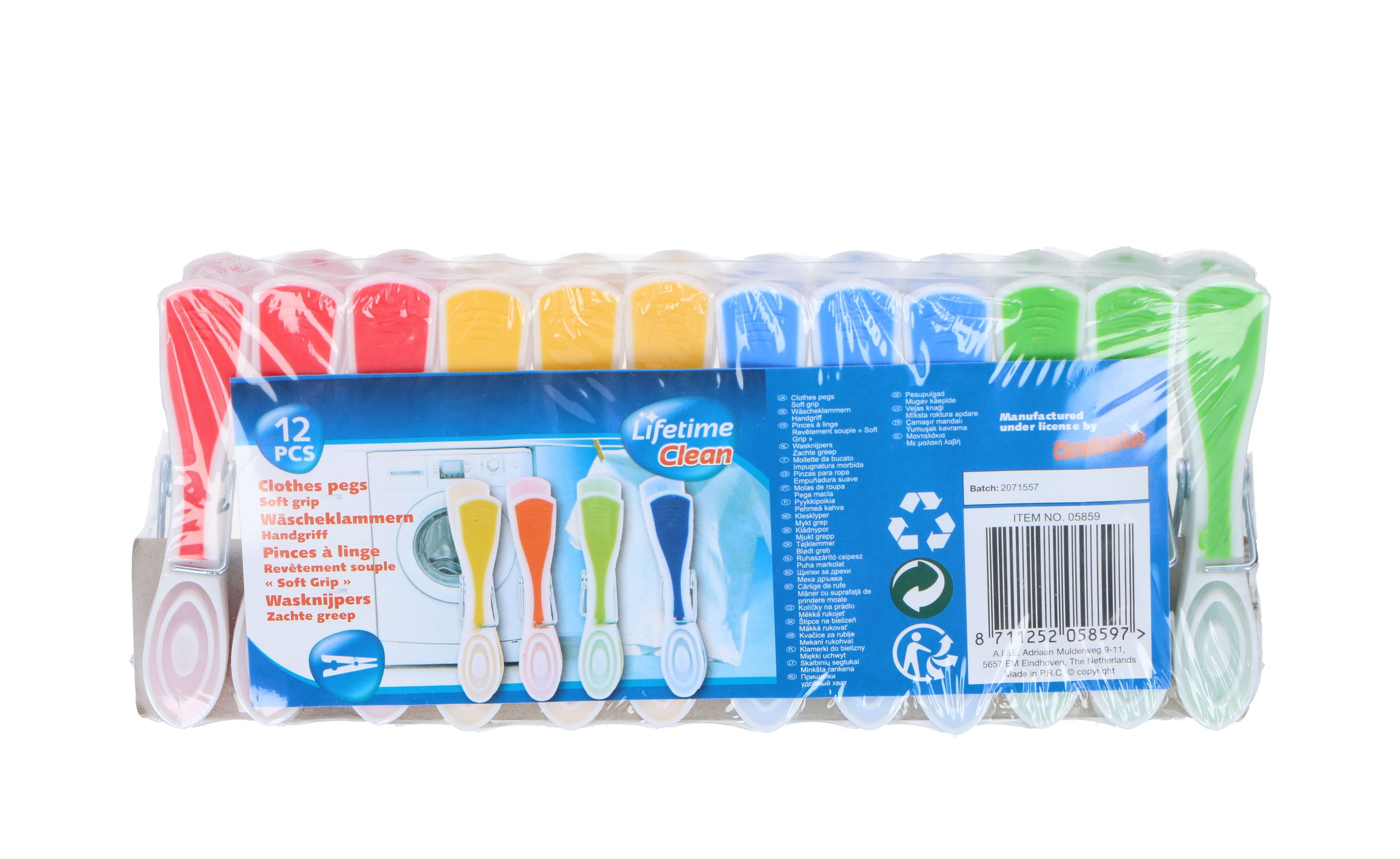 Wäscheklammern 12er Set bunt