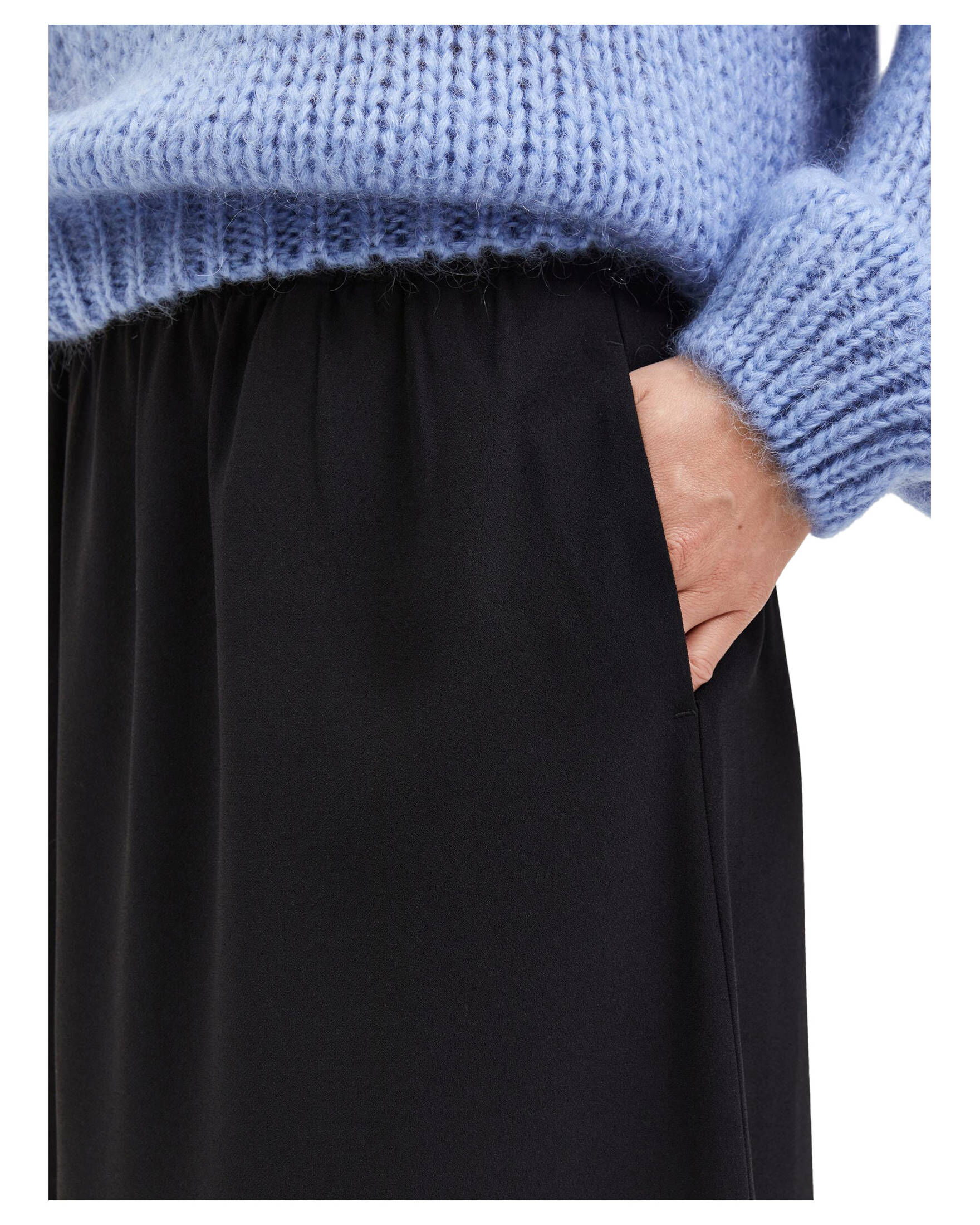 Selected Femme| Damen Rock SLFTINNI-RELAXED MW MIDI SKIRT B