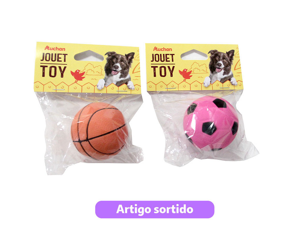 BOLA AUCHAN 6CM MODELOS SORTIDOS