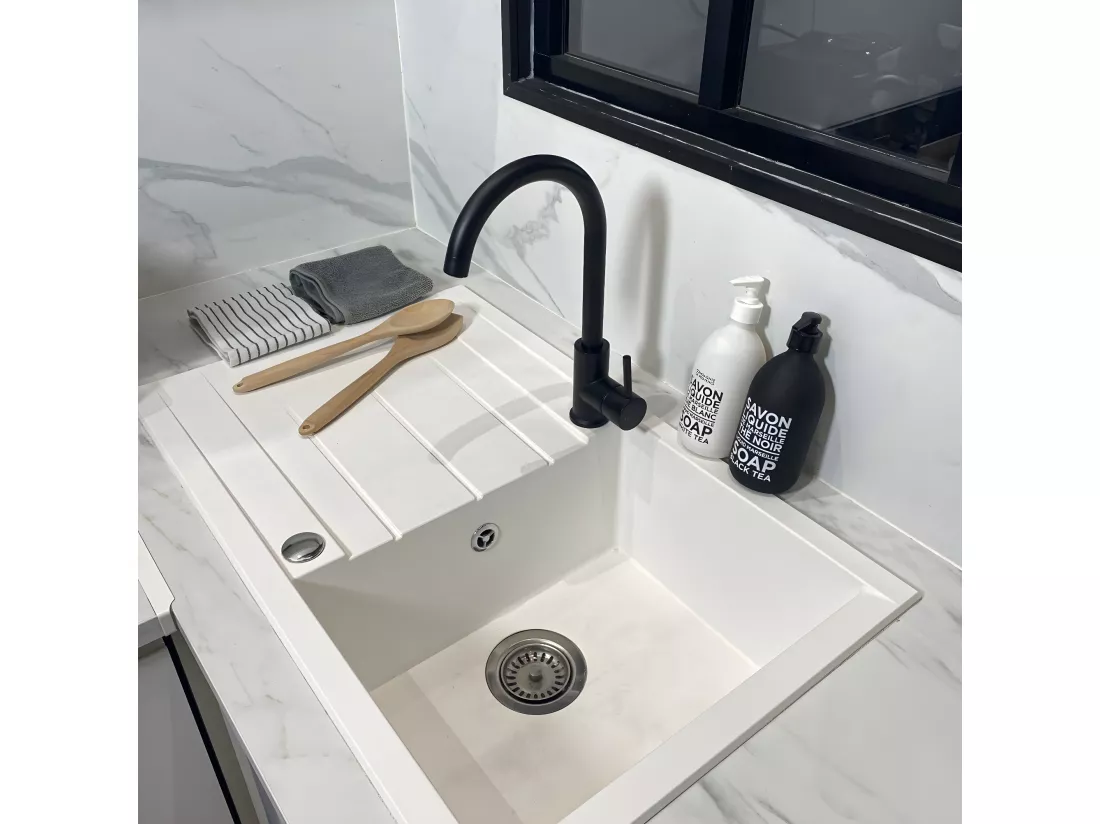 Kiwo mitigeur évier noir - Essebagno