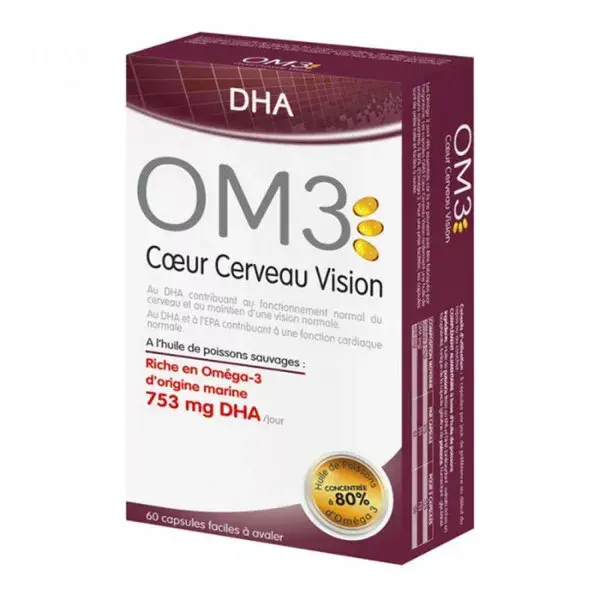 OM3 DHA - Coração, Cérebro e Visão - 60 cápsulas
