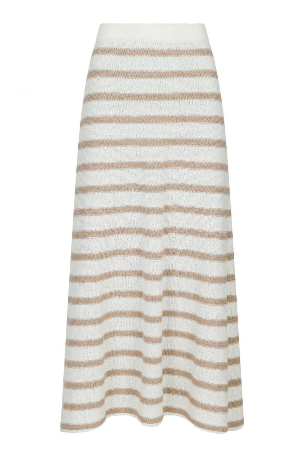Neo Noir Etti Boucle Knit Stripe Skirt