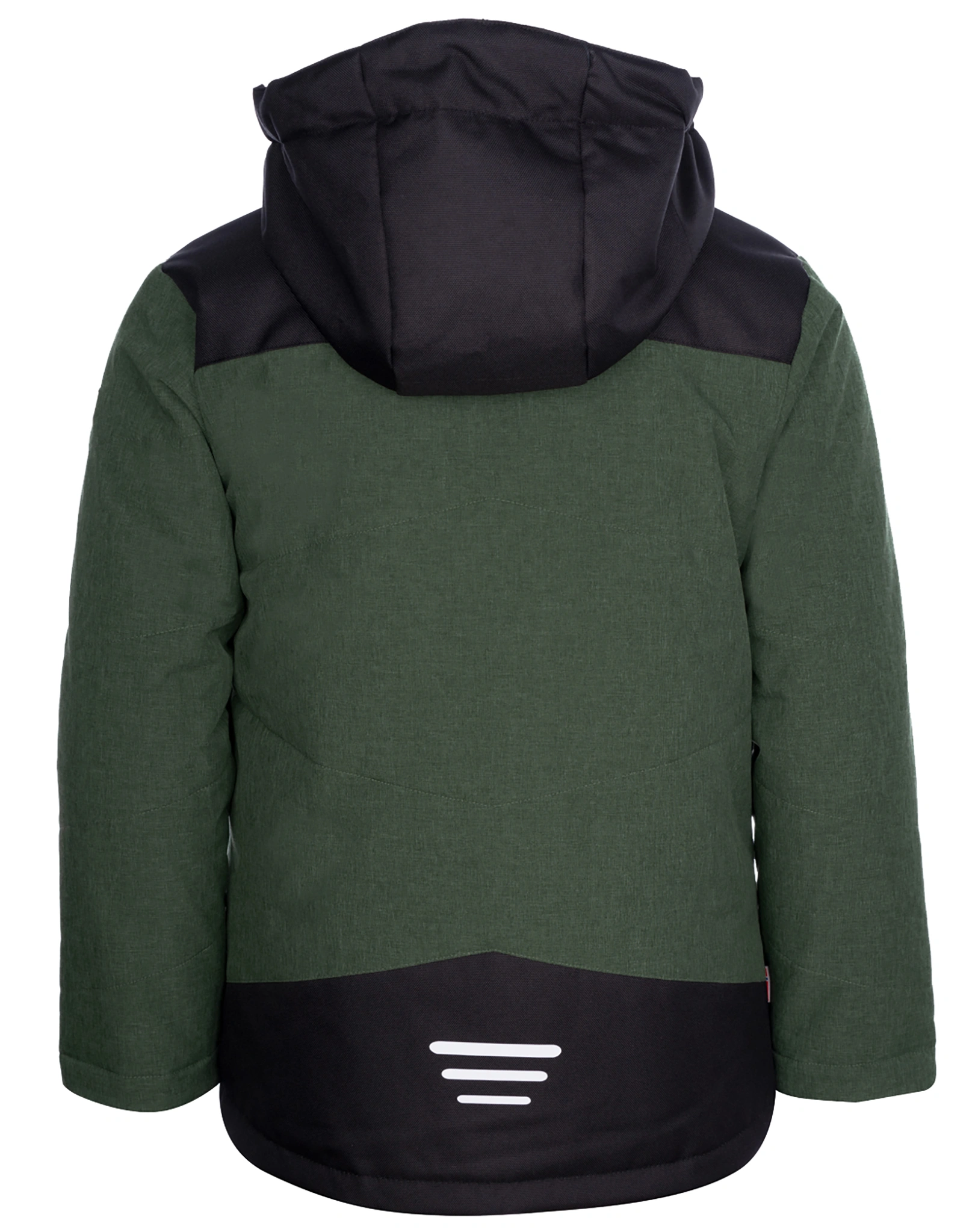 WinterjaKids NOREFJELL in forest green/flame orange