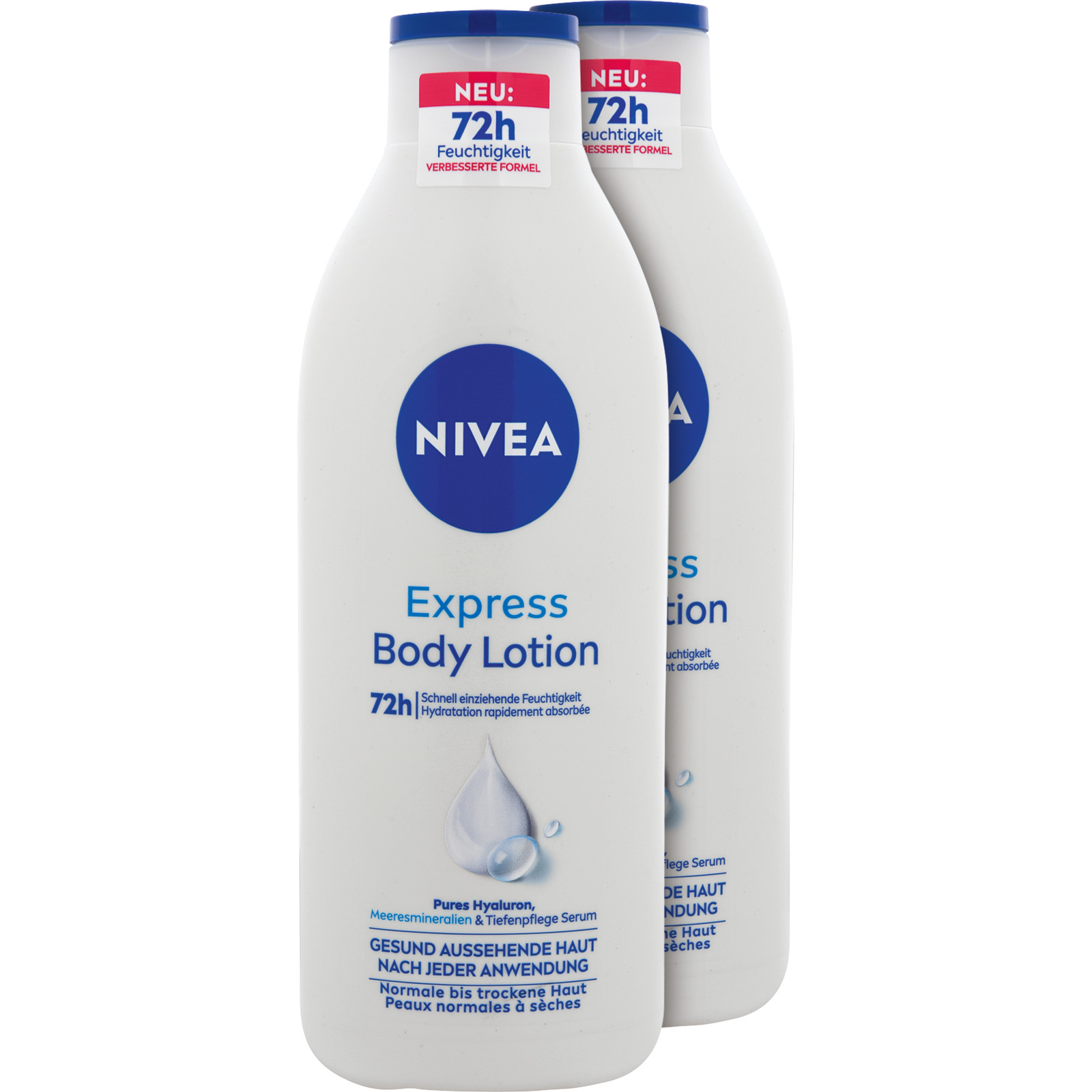 Nivea Body Lotion Express Feuchtigkeit 2 x 400 ml