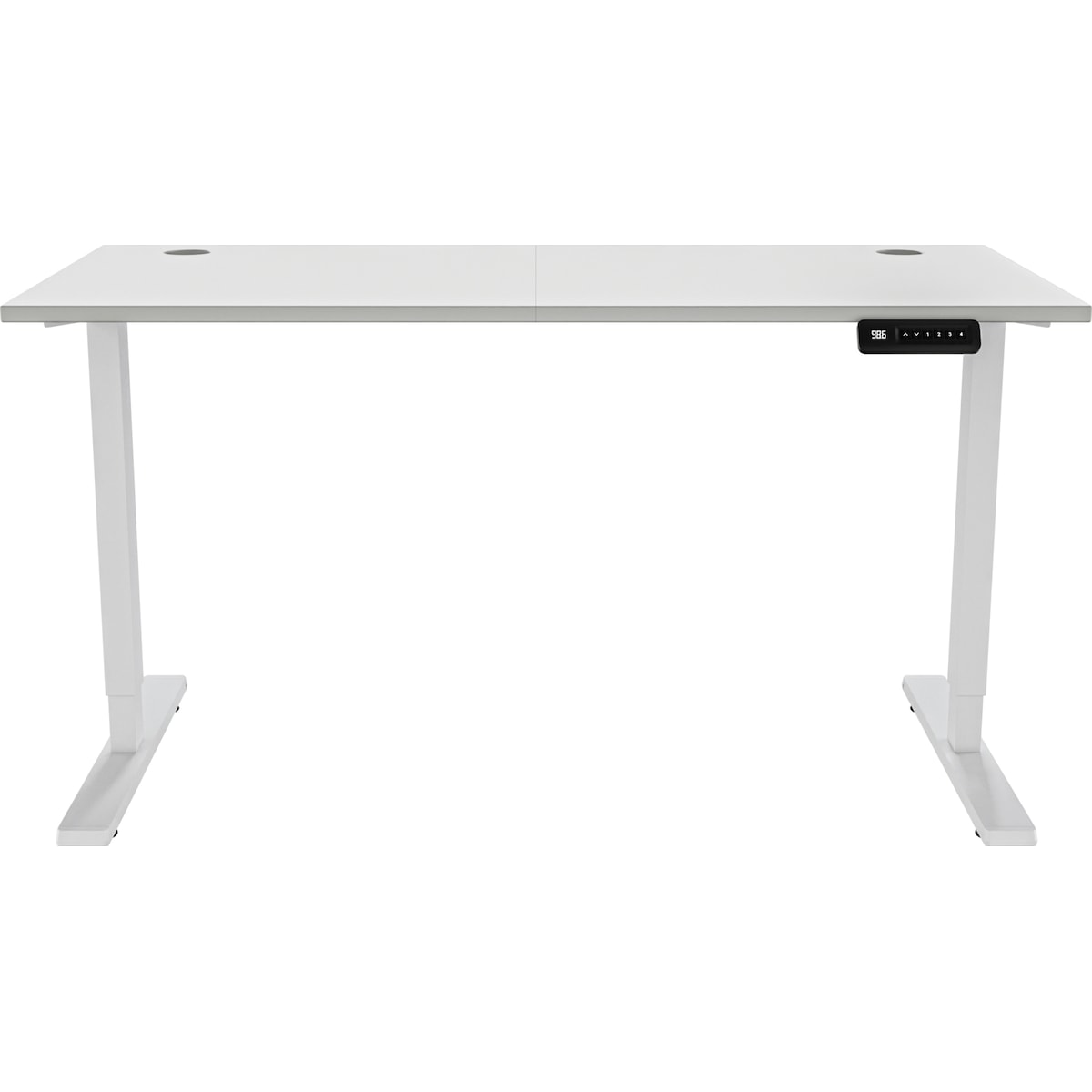 Piranha E-Base 120 høydejusterbart skrivebord (hvit)