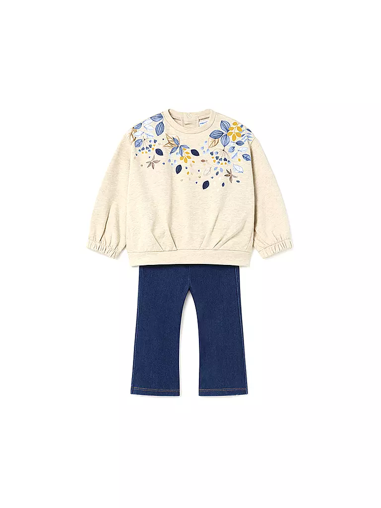 MAYORAL Baby Set Sweater und Hose 2-teilig  beige