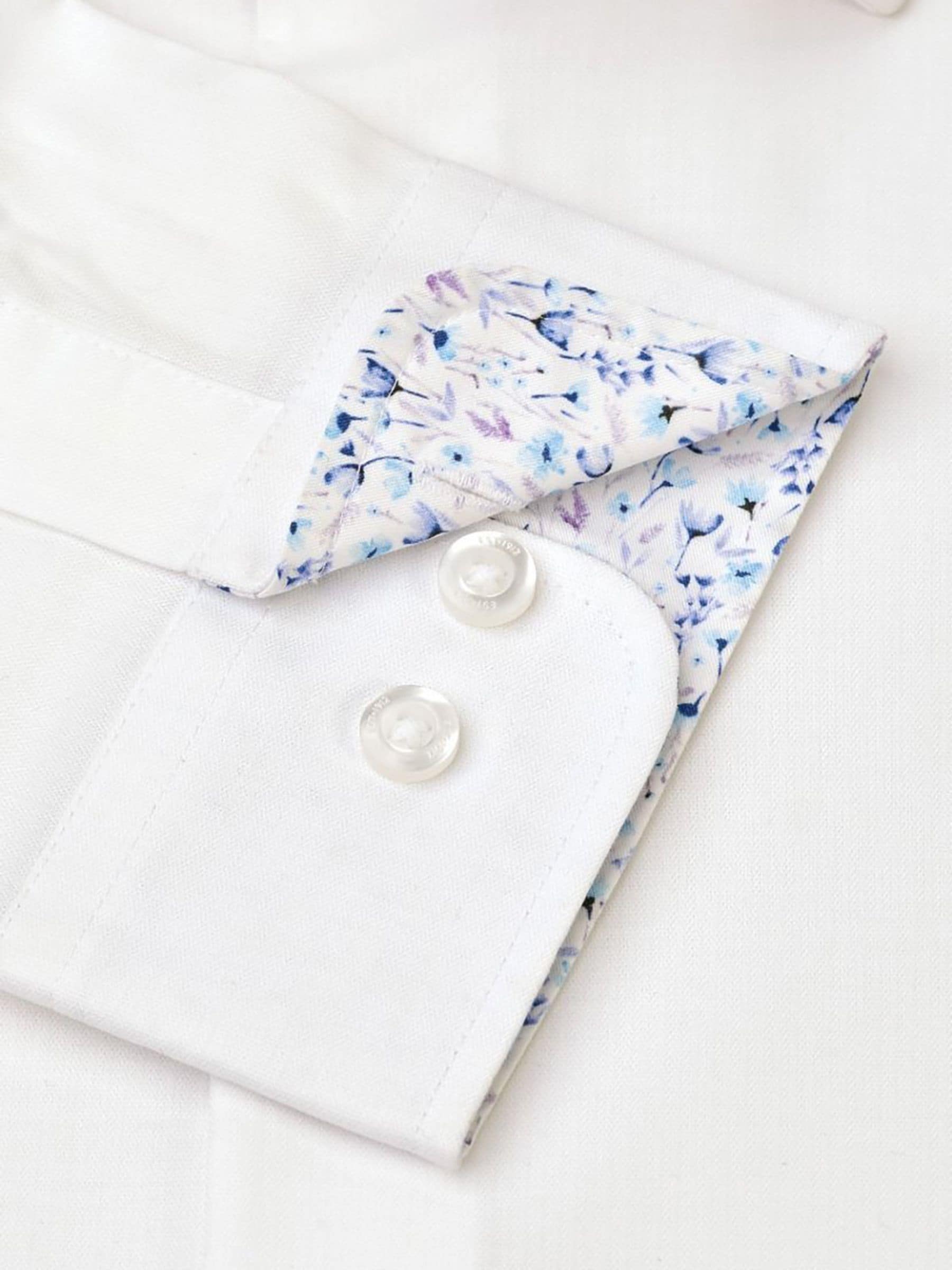 Wit - Tailored fit - Brook Taverner Herringbone Stretch Cotton Shirt