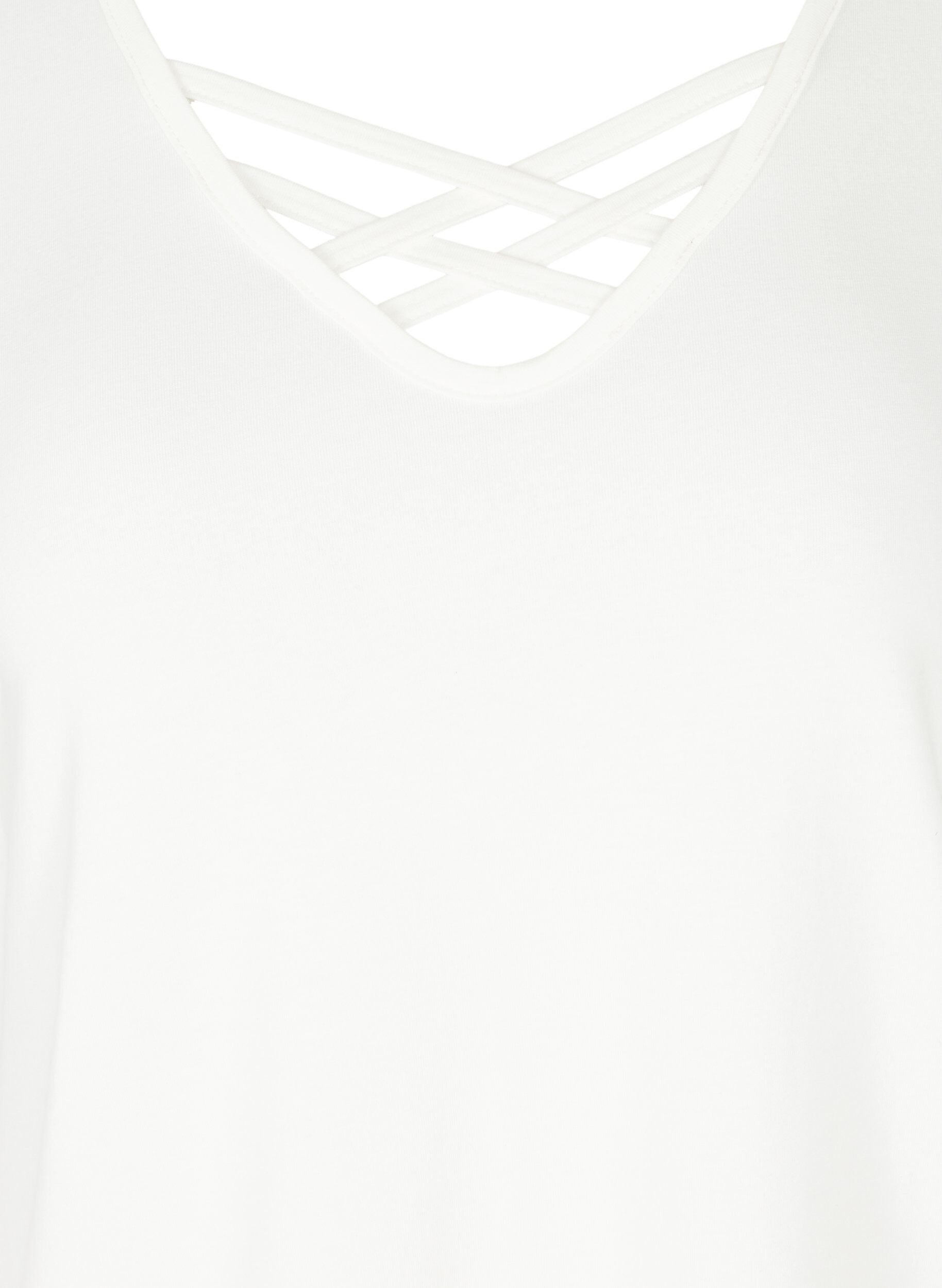 Kortærmet t-shirt med v-udskæring