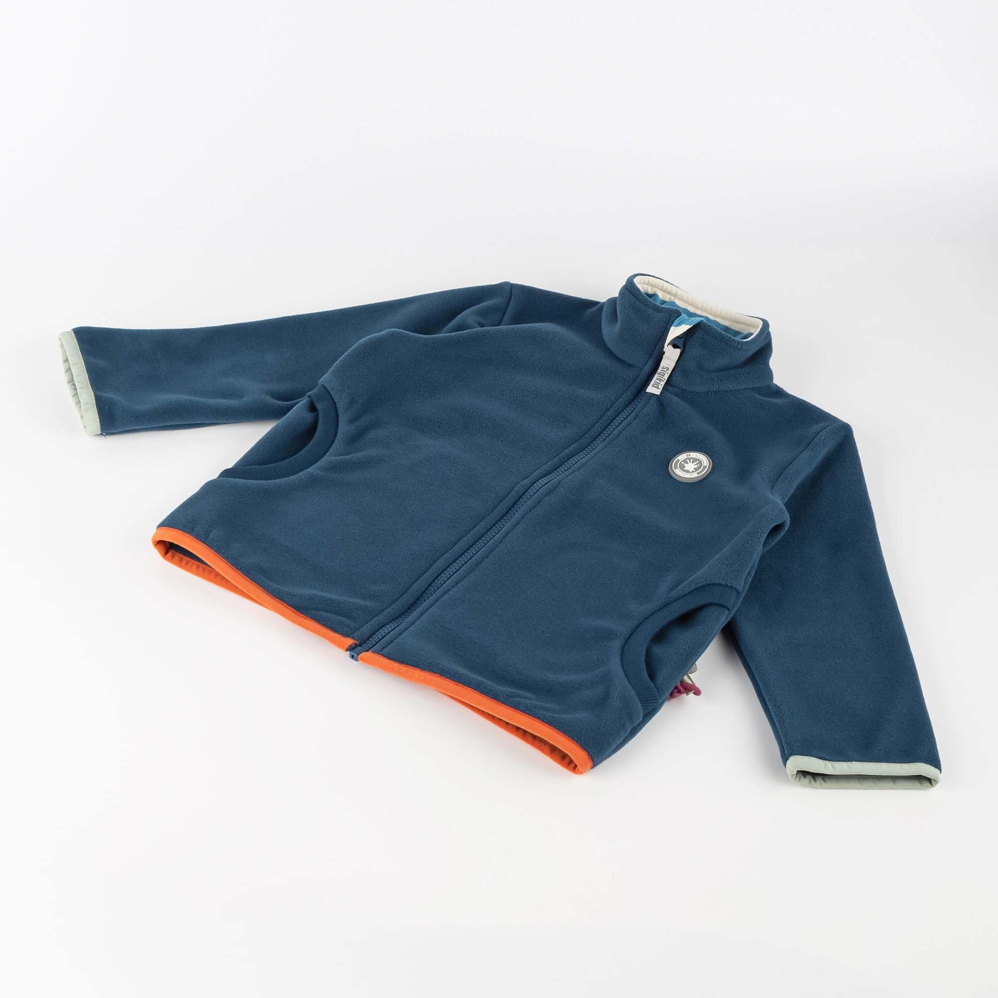 Fleecejacke M - WILD CROCODILE in blau