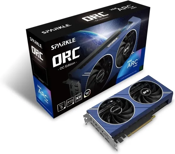 SPARKLE Intel Arc A580 ORC OC Edition - Grafikkort - Intel Arc A580 - 8 GB GDDR6 - PCIe 4.0 x16 - 3 x DisplayPort, HDMI