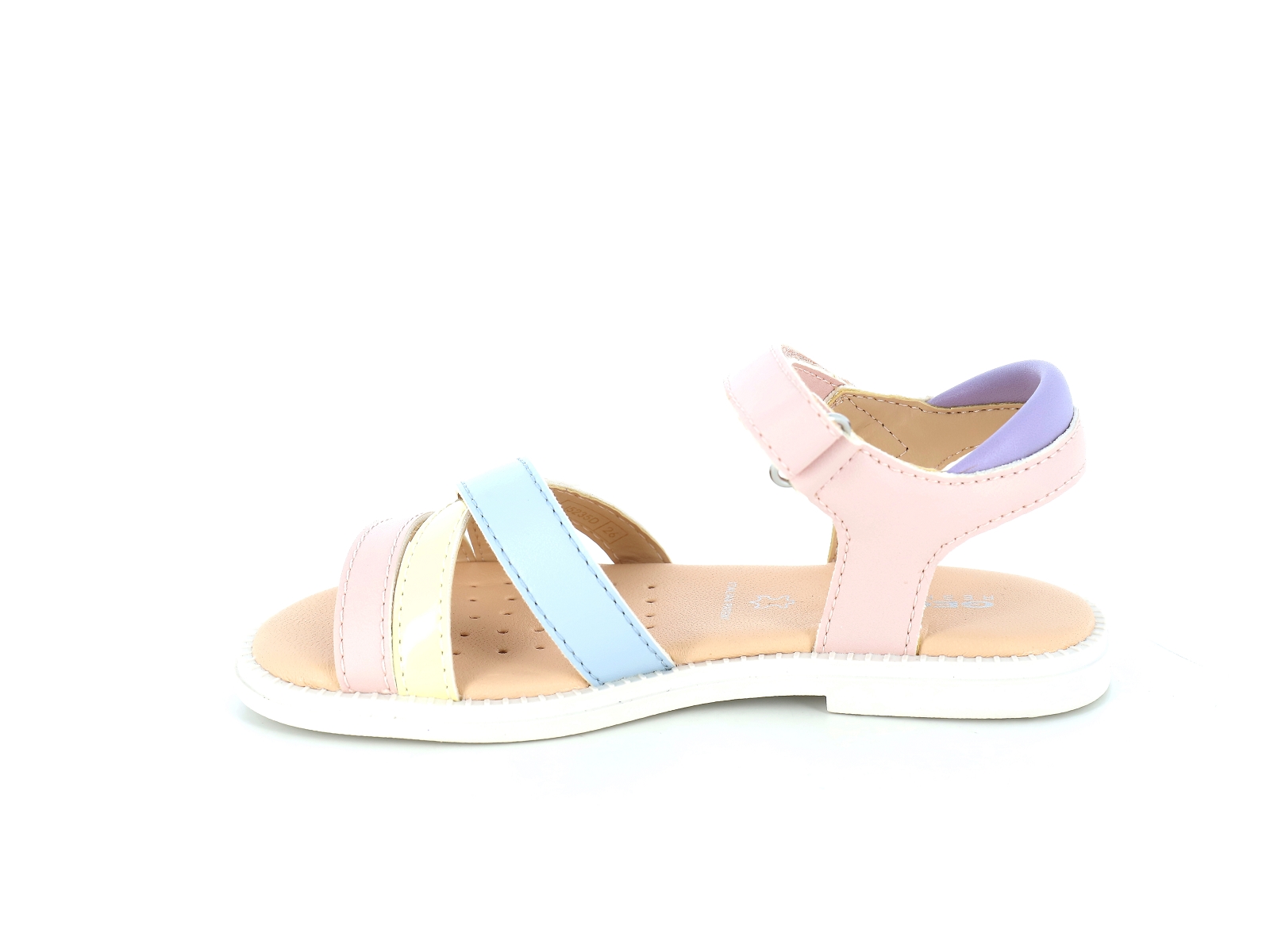 Geox-J KARLY GIRL-J5235D Cuir Rose Pâle